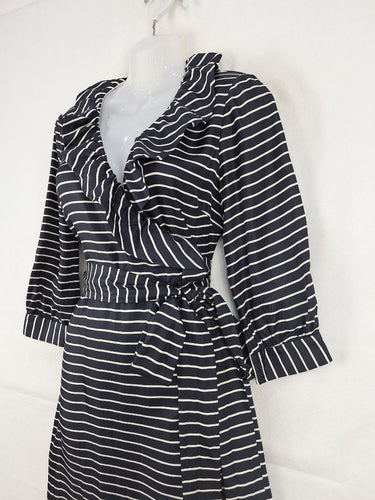 Kate Spade Stripe Ruffle Neck Mini Dress Size 8 by SwapUp-Online Second Hand Store-Online Thrift Store