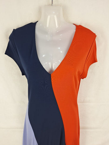 Tory Burch Colour Block Panelled Maxi Dress Size M by SwapUp-Online Second Hand Store-Online Thrift Store