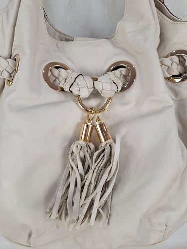 Michael Kors Cream Slouchy Braided Handbag by SwapUp-Online Second Hand Store-Online Thrift Store