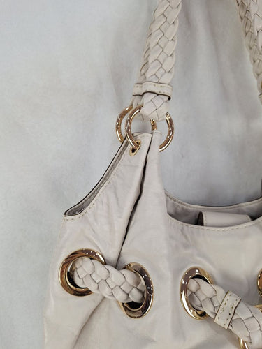 Michael Kors Cream Slouchy Braided Handbag by SwapUp-Online Second Hand Store-Online Thrift Store