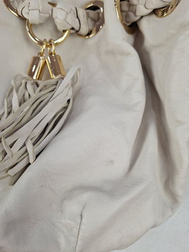 Michael Kors Cream Slouchy Braided Handbag by SwapUp-Online Second Hand Store-Online Thrift Store