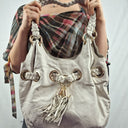 Michael Kors Cream Slouchy Braided Handbag by SwapUp-Online Second Hand Store-Online Thrift Store