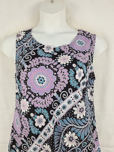 Rasaleela Lilac Flower Power Shift Mini Dress Size XL by SwapUp-Online Second Hand Store-Online Thrift Store
