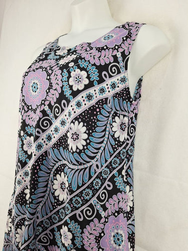 Rasaleela Lilac Flower Power Shift Mini Dress Size XL by SwapUp-Online Second Hand Store-Online Thrift Store