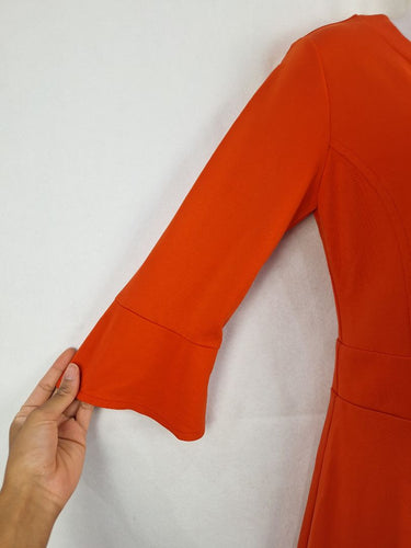 Moss & Spy Tangerine Tailored Office Midi Dress Size 10 by SwapUp-Online Second Hand Store-Online Thrift Store