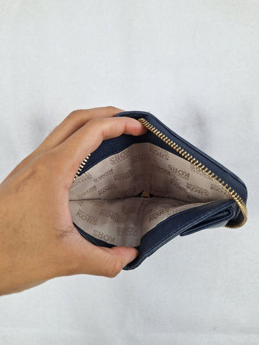 Michael Kors Navy Small Zip up Wallet Size None by SwapUp-Online Second Hand Store-Online Thrift Store