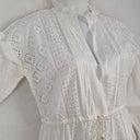 Twinset Chalk Broderie Anglaise Midi Dress Size 12 by SwapUp-Online Second Hand Store-Online Thrift Store