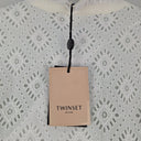 Twinset Chalk Broderie Anglaise Midi Dress Size 12 by SwapUp-Online Second Hand Store-Online Thrift Store