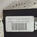 Twinset Chalk Broderie Anglaise Midi Dress Size 12 by SwapUp-Online Second Hand Store-Online Thrift Store