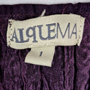 Alquema Aubergine Crinkle Pleat Evening Midi Dress Size 10 by SwapUp-Online Second Hand Store-Online Thrift Store