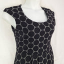 Metalicus Spotted Tailored Stretch Business Midi Dress Size M by SwapUp-Online Second Hand Store-Online Thrift Store