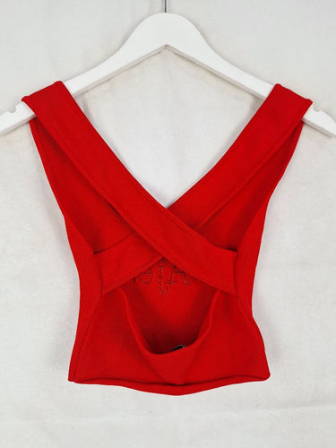 Aje Cherry Cross Back Logo Crop Top Size XS by SwapUp-Online Second Hand Store-Online Thrift Store