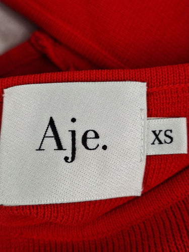 Aje Cherry Cross Back Logo Crop Top Size XS by SwapUp-Online Second Hand Store-Online Thrift Store