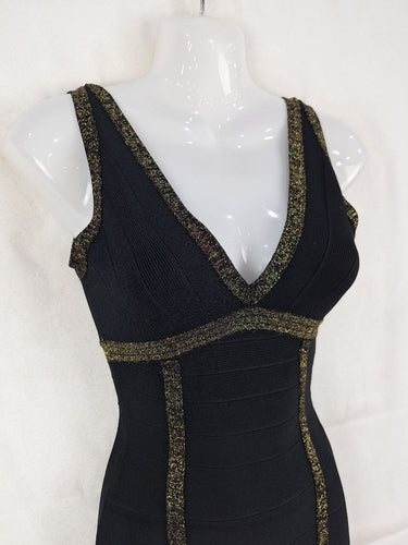 Guess City Nights Gold Bandage Mini Dress Size XS by SwapUp-Online Second Hand Store-Online Thrift Store