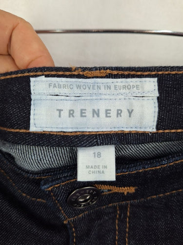 Trenery Classic Straight Leg Denim Jeans Size 18 by SwapUp-Online Second Hand Store-Online Thrift Store