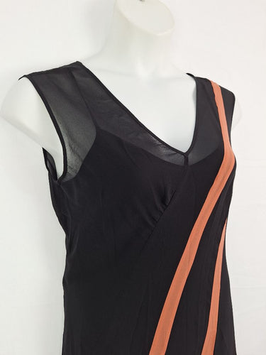 Second-Hand - Laura Ashley Bias Cut Elegant Silk Midi Dress Size 12 - SwapUp