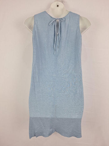 Jigsaw Ice Blue Linen Shift Midi Dress Size L by SwapUp-Online Second Hand Store-Online Thrift Store