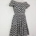 Country Road Off Shoulder Geometric Gathered Dress Size 8 by SwapUp-Online Second Hand Store-Online Thrift Store