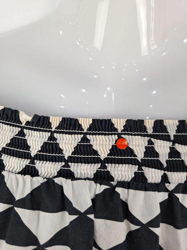 Country Road Off Shoulder Geometric Gathered Dress Size 8 by SwapUp-Online Second Hand Store-Online Thrift Store