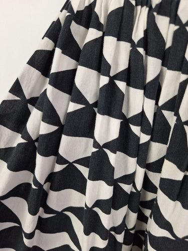 Country Road Off Shoulder Geometric Gathered Dress Size 8 by SwapUp-Online Second Hand Store-Online Thrift Store