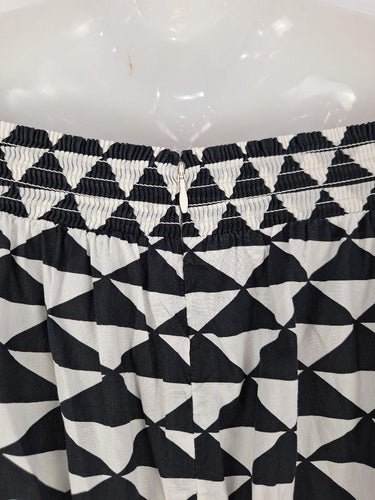 Country Road Off Shoulder Geometric Gathered Dress Size 8 by SwapUp-Online Second Hand Store-Online Thrift Store