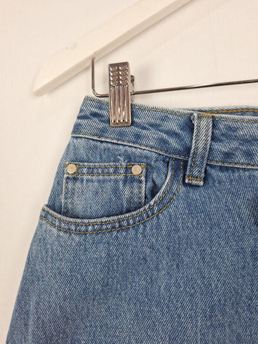 Country Denim Wrap Denim Mini Skirt Size 12 by SwapUp-Online Second Hand Store-Online Thrift Store