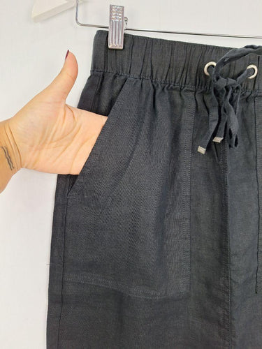 D-Luxe Linen Drawstring Midi Skirt Size XXS by SwapUp-Online Second Hand Store-Online Thrift Store