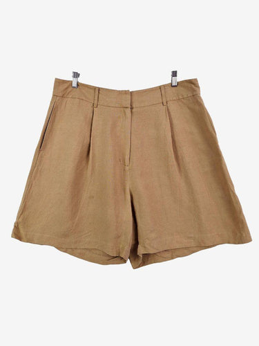 Aere Latte Linen Blend Casual Shorts Size 18 by SwapUp-Online Second Hand Store-Online Thrift Store