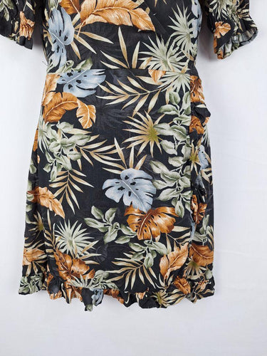 Billabong Babylon Wrap Frilled Mini Dress Size 12 by SwapUp-Online Second Hand Store-Online Thrift Store