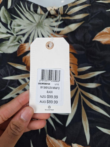 Billabong Babylon Wrap Frilled Mini Dress Size 12 by SwapUp-Online Second Hand Store-Online Thrift Store