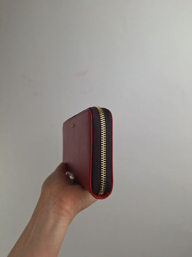 Second-Hand - Bonia Wine Red Zip Wallet - SwapUp