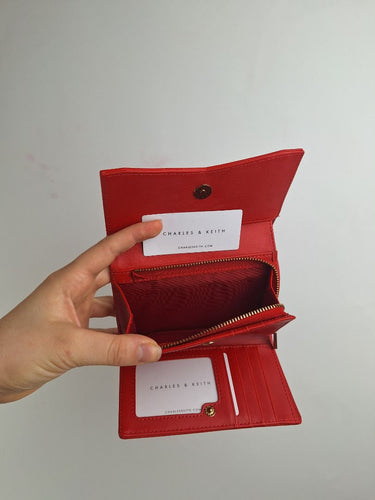 Second-Hand - Charles & Keith Tangerine Tri-fold Wallet - SwapUp