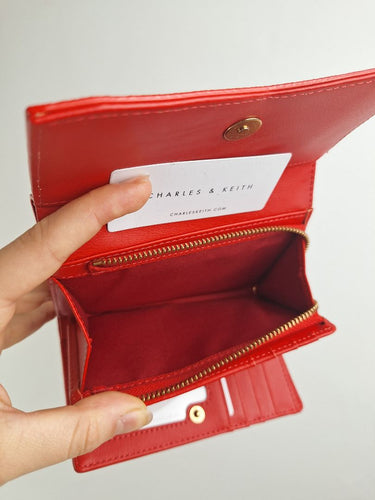 Second-Hand - Charles & Keith Tangerine Tri-fold Wallet - SwapUp