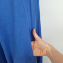 Second-Hand - Cali&Co Royal Blue Linen Panelled Dress Size M - SwapUp