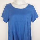 Second-Hand - Cali&Co Royal Blue Linen Panelled Dress Size M - SwapUp