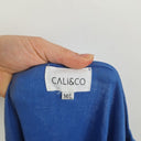 Second-Hand - Cali&Co Royal Blue Linen Panelled Dress Size M - SwapUp