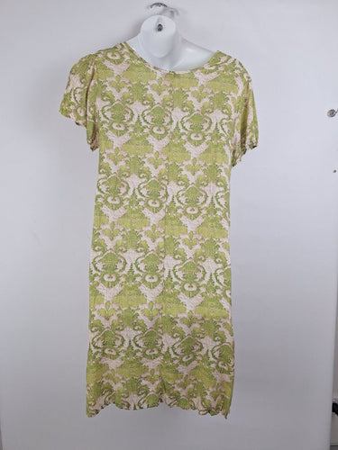 Second-Hand - Cordelia St Muted Damask Midi Dress Size 14 - SwapUp