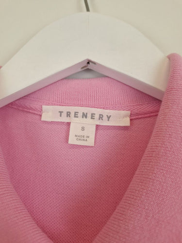 Second-Hand - Trenery Sherbet Pink Classic Fit Polo Top Size S - SwapUp