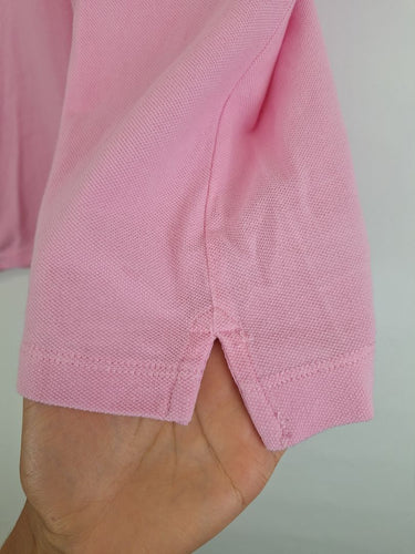 Second-Hand - Trenery Sherbet Pink Classic Fit Polo Top Size S - SwapUp