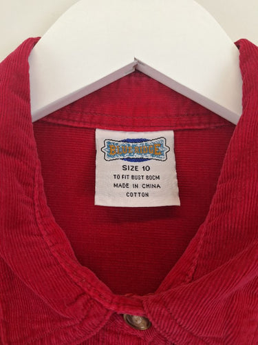 Second-Hand - Blue Ridge Apple Micro Cord Button Up Shirt Size 10 - SwapUp