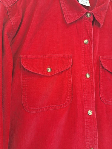 Second-Hand - Blue Ridge Apple Micro Cord Button Up Shirt Size 10 - SwapUp