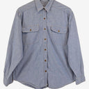 Second-Hand - Brown Sugar Chambray Mini Button Shirt Size 12 - SwapUp