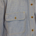 Second-Hand - Brown Sugar Chambray Mini Button Shirt Size 12 - SwapUp