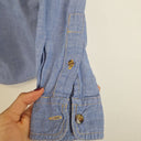 Second-Hand - Brown Sugar Chambray Mini Button Shirt Size 12 - SwapUp