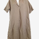 Second-Hand - Valia Sandy Desert Linen Midi Dress Size S - SwapUp
