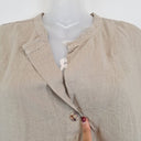 Second-Hand - Valia Sandy Desert Linen Midi Dress Size S - SwapUp