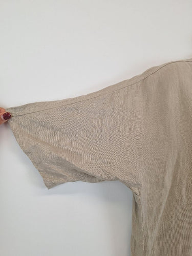 Second-Hand - Valia Sandy Desert Linen Midi Dress Size S - SwapUp