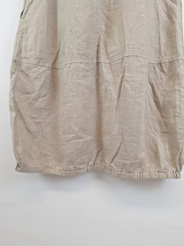Second-Hand - Valia Sandy Desert Linen Midi Dress Size S - SwapUp