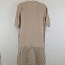 Second-Hand - Valia Sandy Desert Linen Midi Dress Size S - SwapUp