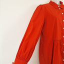 Second-Hand - Witchery Blood Orange Tiered Shirt Dress Size 10 - SwapUp